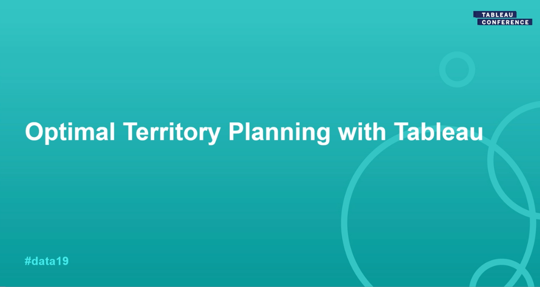 导航到Optimize sales territory planning with Tableau