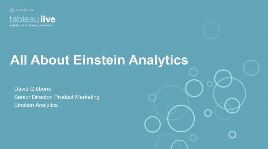 Zu All About Einstein Analytics