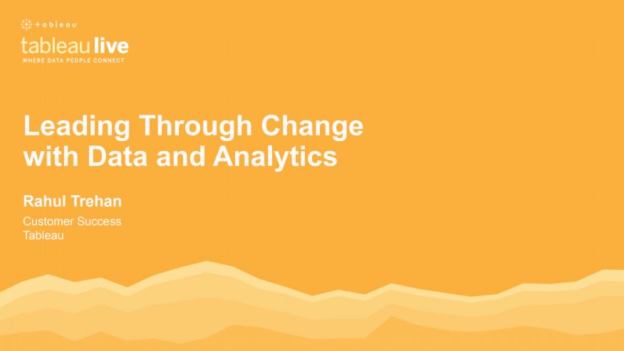 Accéder à Leading through change with data and analytics