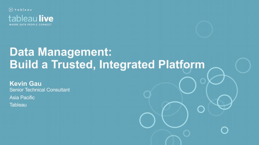 导航到Data management: Build a trusted, integrated platform