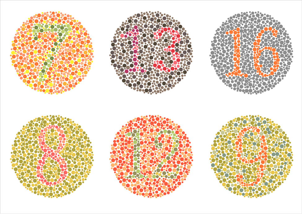 Color Blind Color Chart