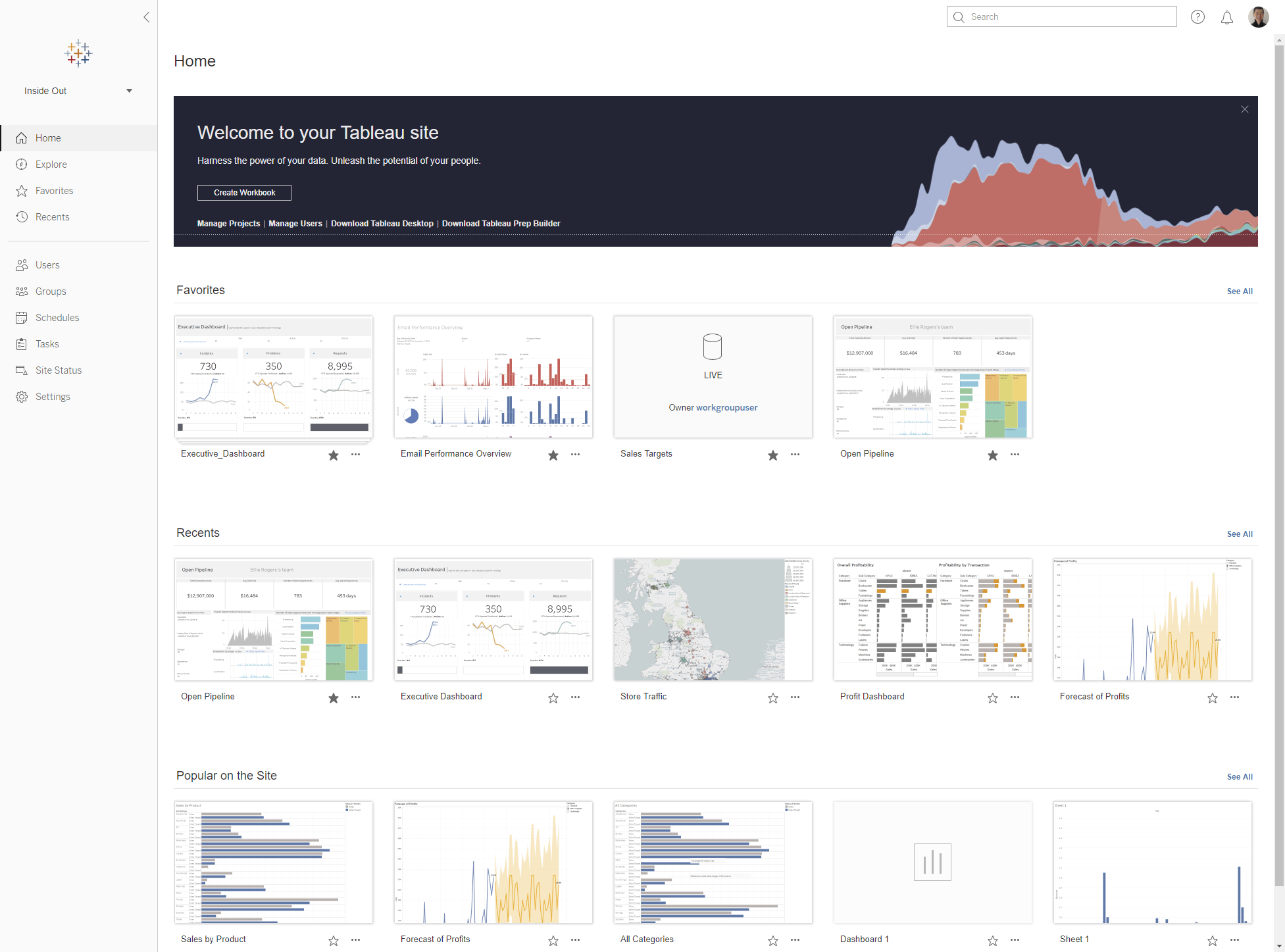 tableau public server down