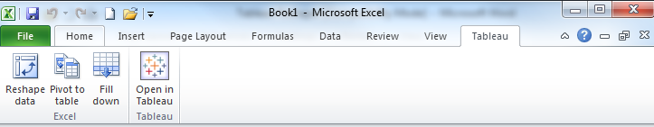 excel tableau add in for mac