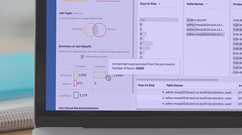 L'interfaccia di Tableau Prep