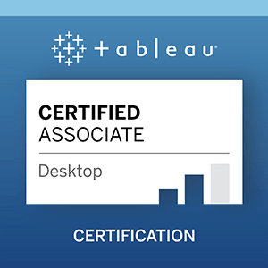 Tableau Desktop Certified Associate