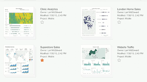 Navegando no Tableau Mobile